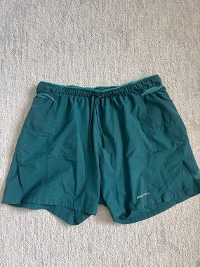 Patagonia Teal Green Running Shorts